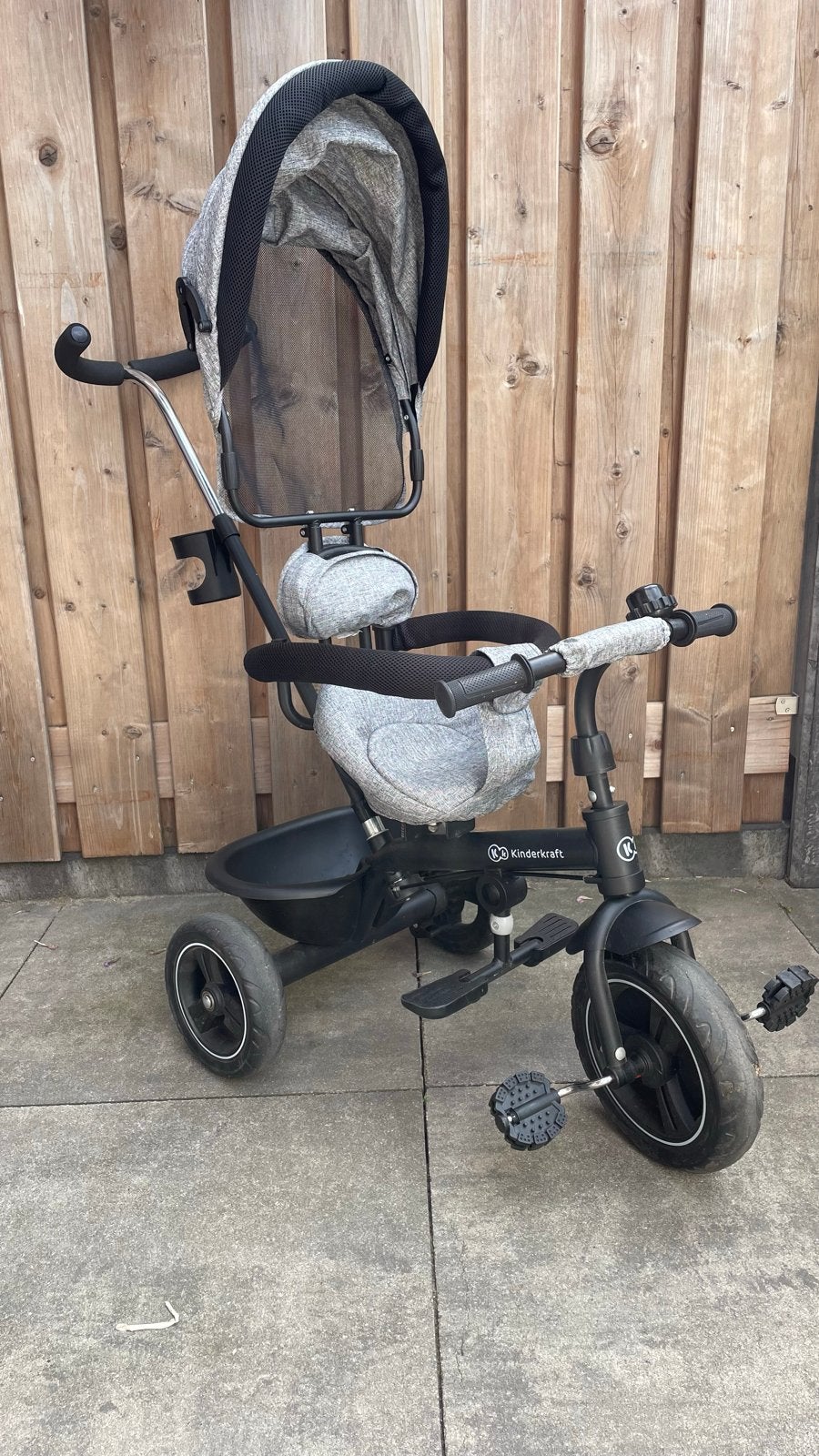 Kinderkraft driewieler - Grijs, Fietsen en Brommers, Ophalen, Zo goed als nieuw