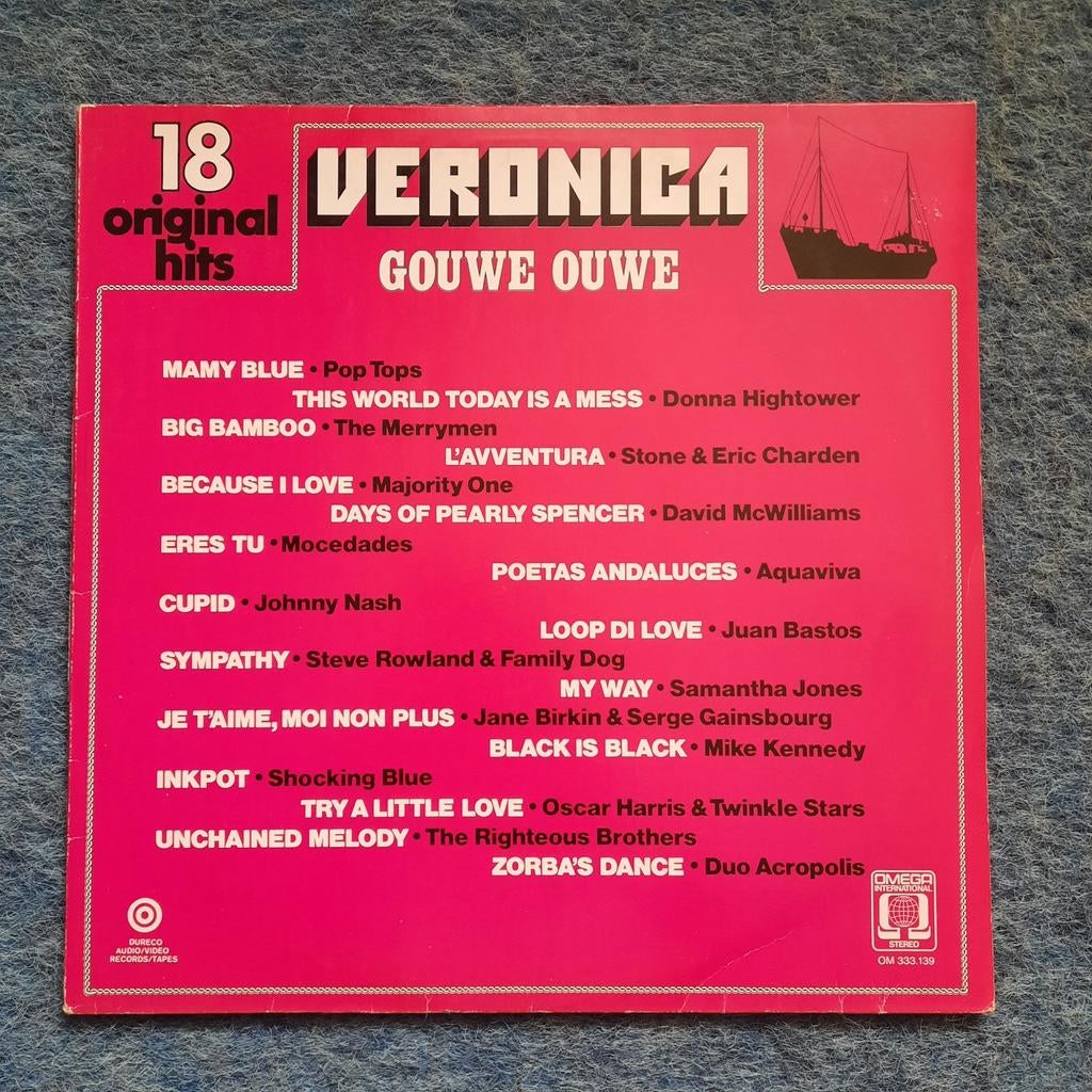 LP Veronica - Gouwe Ouwe - 18 Original Hits, Cd's en Dvd's, Vinyl | Verzamelalbums, Gebruikt, Ophalen of Verzenden, Pop, 12 inch