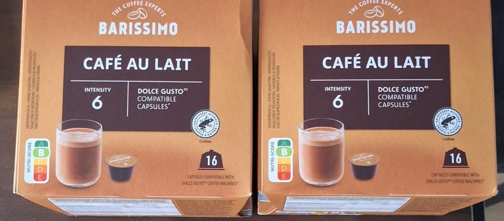 2 dozen Barissimo Café au Lait Dolce Gusto compatibele cups, Diversen, Ophalen