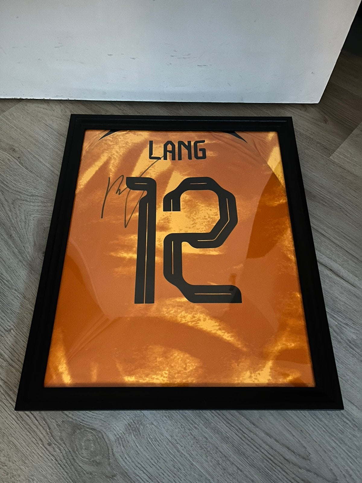 Nederlands Elftal 2022 gesigneerd shirt Noa Lang, Maat L, Ophalen of Verzenden, Zo goed als nieuw, Shirt