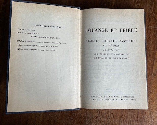 Louange et Prière, Lof en gebed, Frans gezangenboek 1966, Boeken, Ophalen of Verzenden, Gelezen, Overige onderwerpen