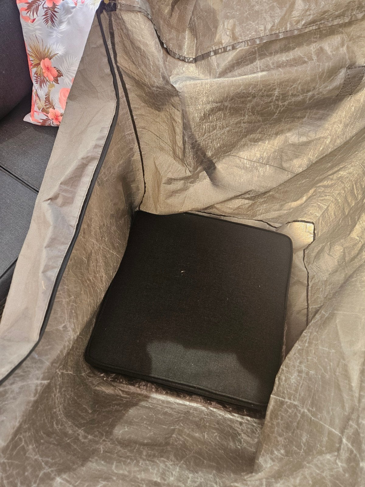 Grote opbergtas voor kussens of tuinkussens, Ophalen of Verzenden, Gebruikt