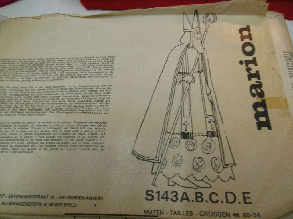 zolderopruiming  vintage sinterklaas patroon--marion, Marion, Man, Ophalen of Verzenden, Overige typen