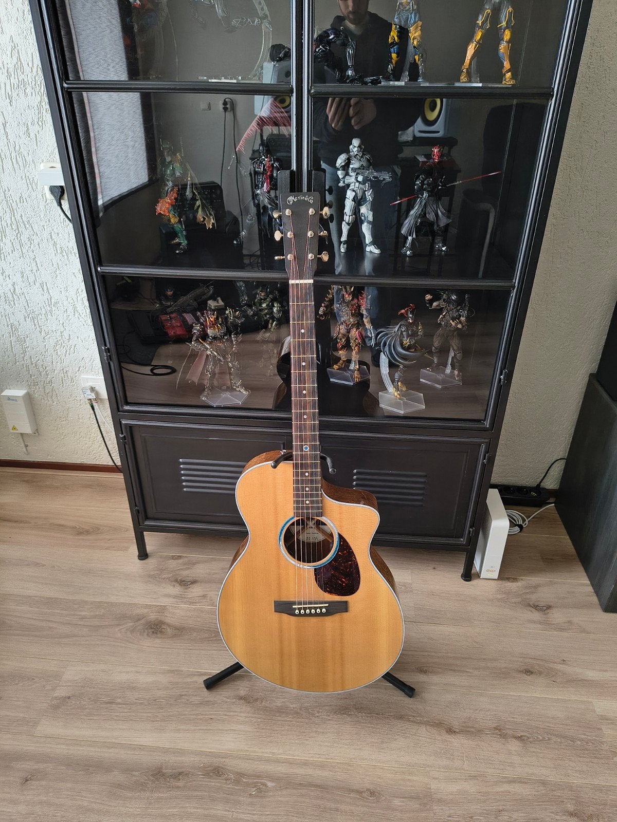 Martin SC-13E, Ophalen of Verzenden, Zo goed als nieuw, Western- of Steelstringgitaar, Met koffer