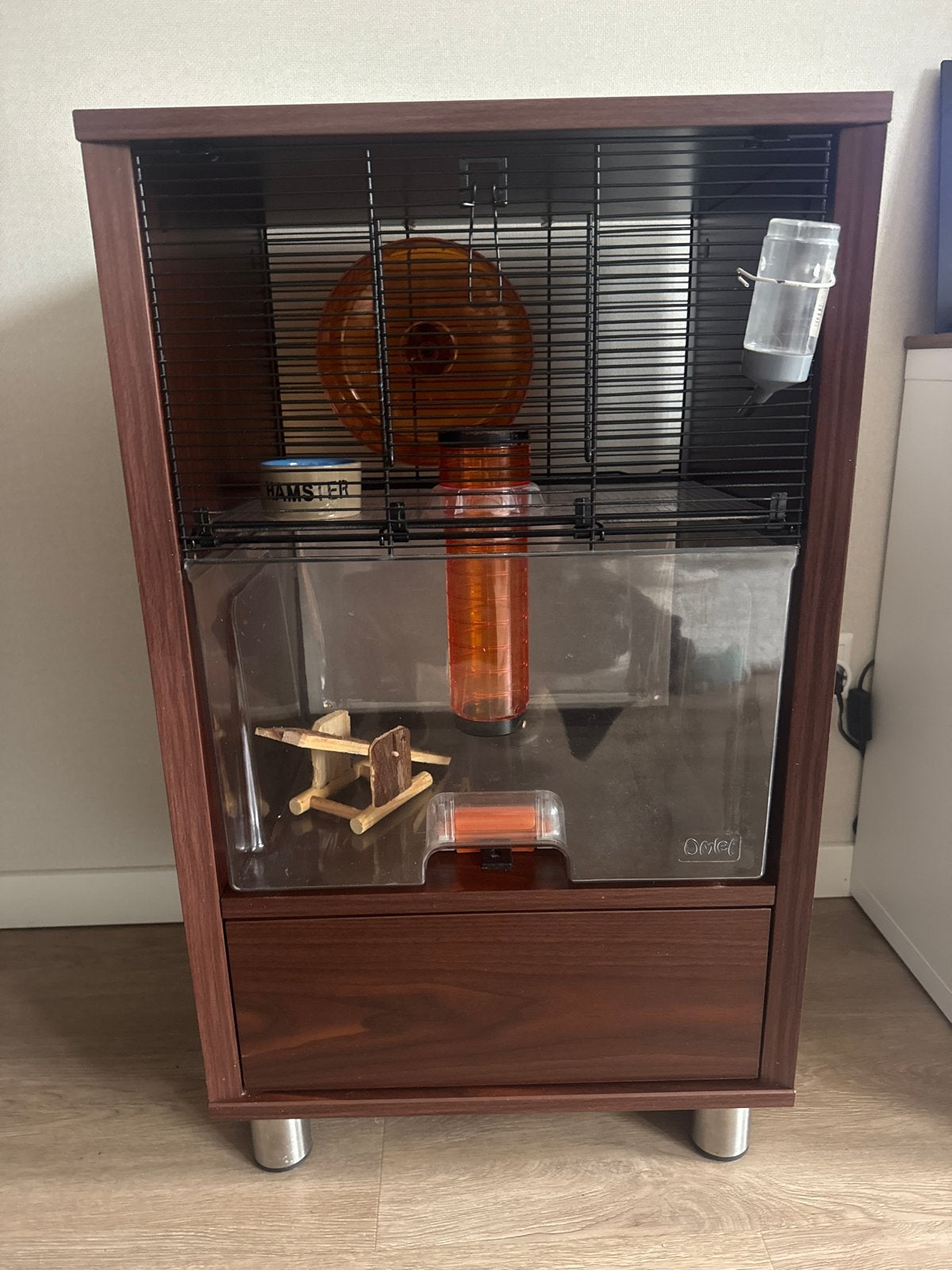Prachtige hamsterkooi / kastje van het merk Omlet, Kooi, 60 tot 90 cm, Minder dan 75 cm, Ophalen of Verzenden