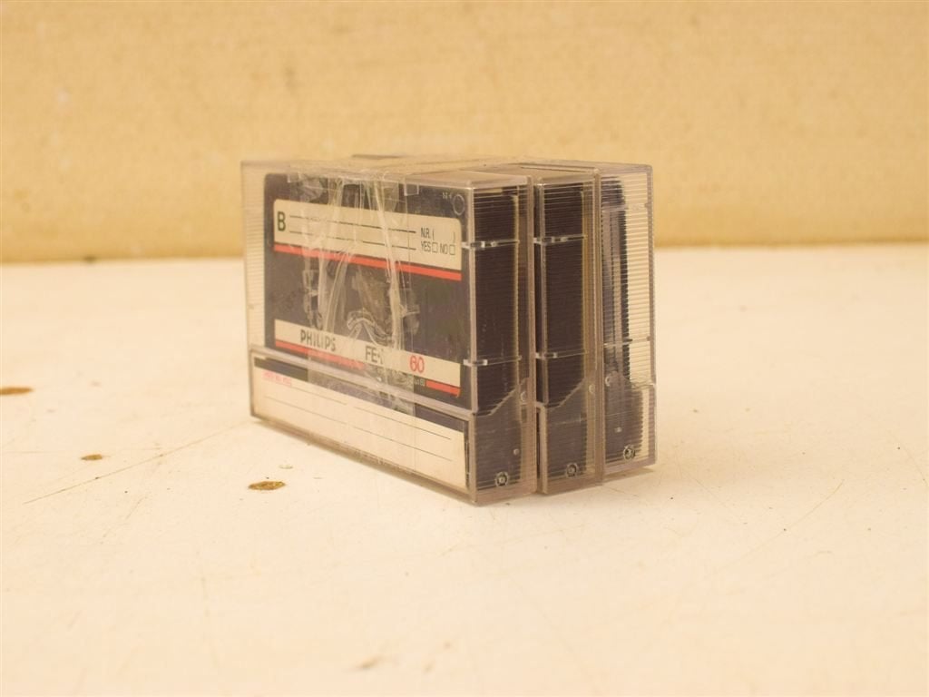 3 stuks Philips Cassettebandjes 51615, Cd's en Dvd's, Ophalen of Verzenden, Gebruikt, Overige genres, 1 bandje