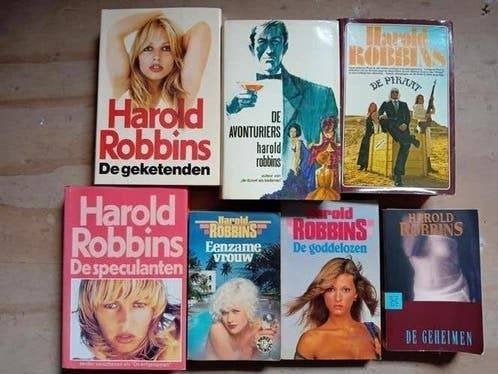 7 x Harold Robbins - De geheimen - de piraat - eenzame vrouw, Ophalen of Verzenden, Gelezen, Harold Robbins