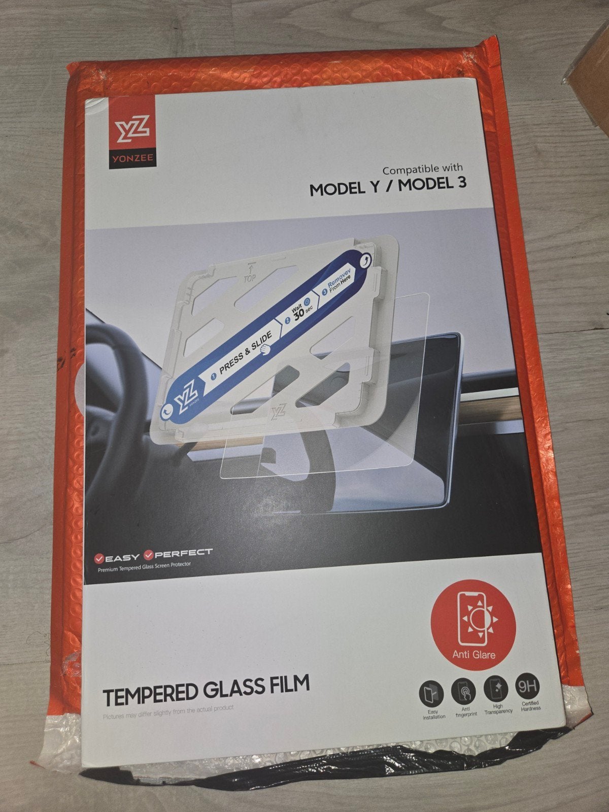 YONZEE Gehard Glas Screen Protector voor Tesla Model Y/3, Ophalen of Verzenden, Nieuw