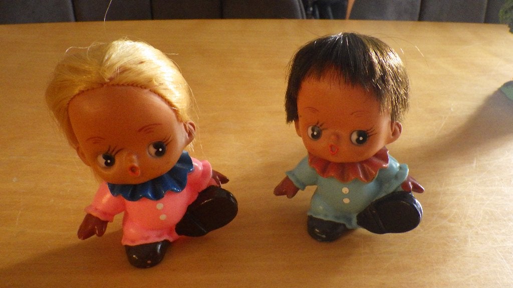 twee vintage poppetjes uit Korea, Verzamelen, Ophalen, Overige typen