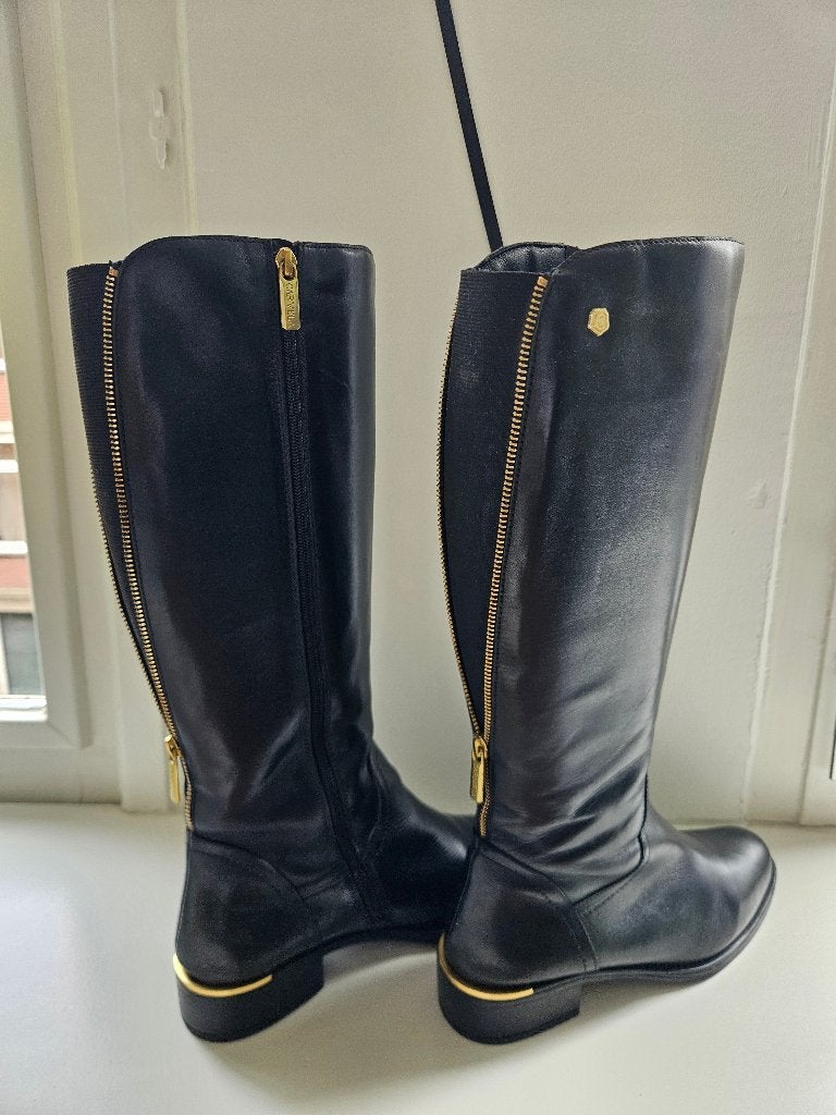 Merklaarzen, Kleding | Dames, Schoenen, Zo goed als nieuw, Hoge laarzen, Zwart, Ophalen
