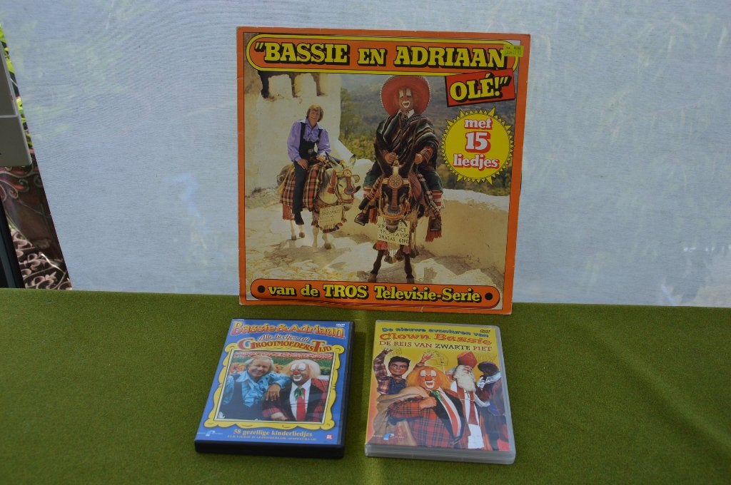 Vintage LP van Bassie en Adriaan : Olé uit 1978 + 2 DVD`s, Ophalen of Verzenden, Gebruikt