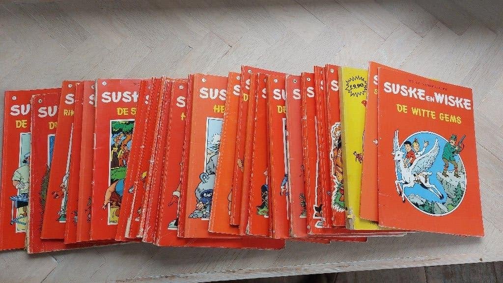 Suske en Wiske's, Boeken, Stripboeken, Gelezen, Willy Vandersteen, Ophalen of Verzenden, Meerdere stripboeken