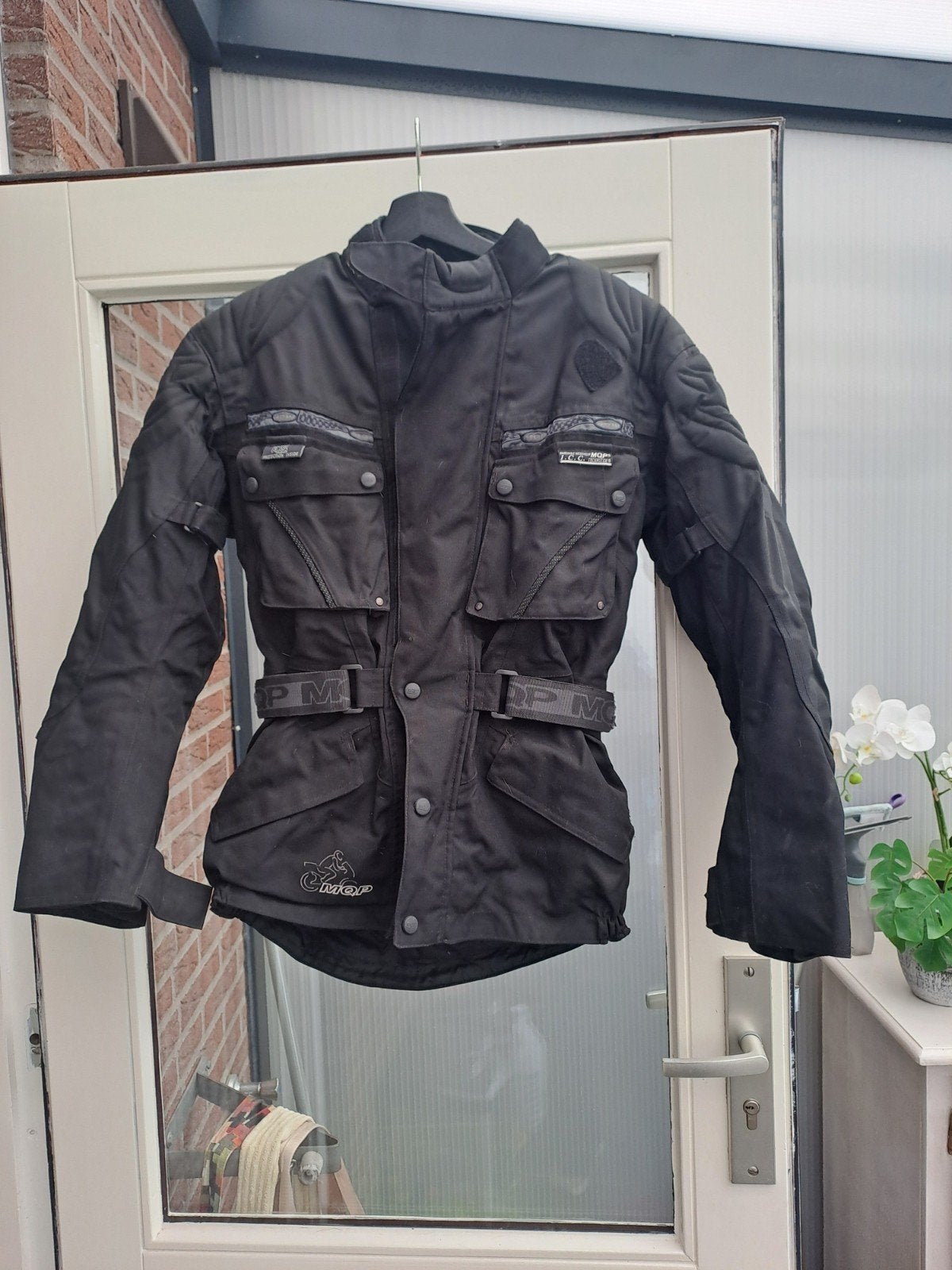 MQP Technotex Motorjas XS - Ademend & Waterdicht, Motoren, Ophalen of Verzenden, Tweedehands, Dames, Jas | textiel