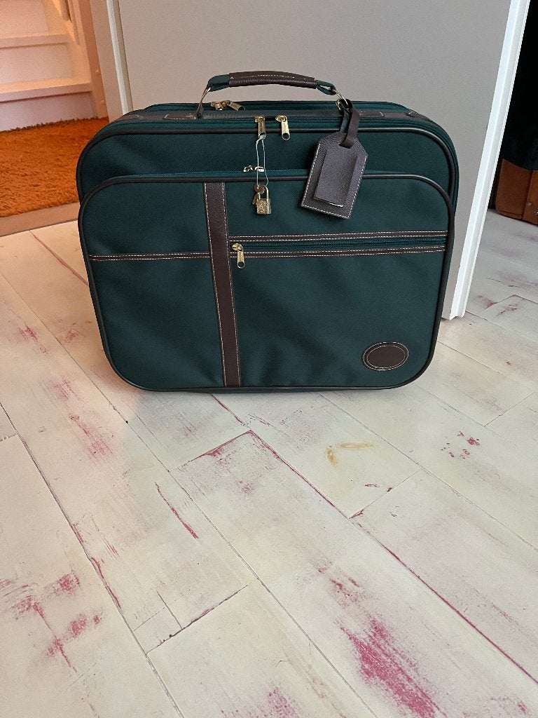 Koffer groen canvas nieuw, Sieraden, Tassen en Uiterlijk, Koffers, Ophalen of Verzenden, Nieuw, Overige materialen, 50 tot 60 cm