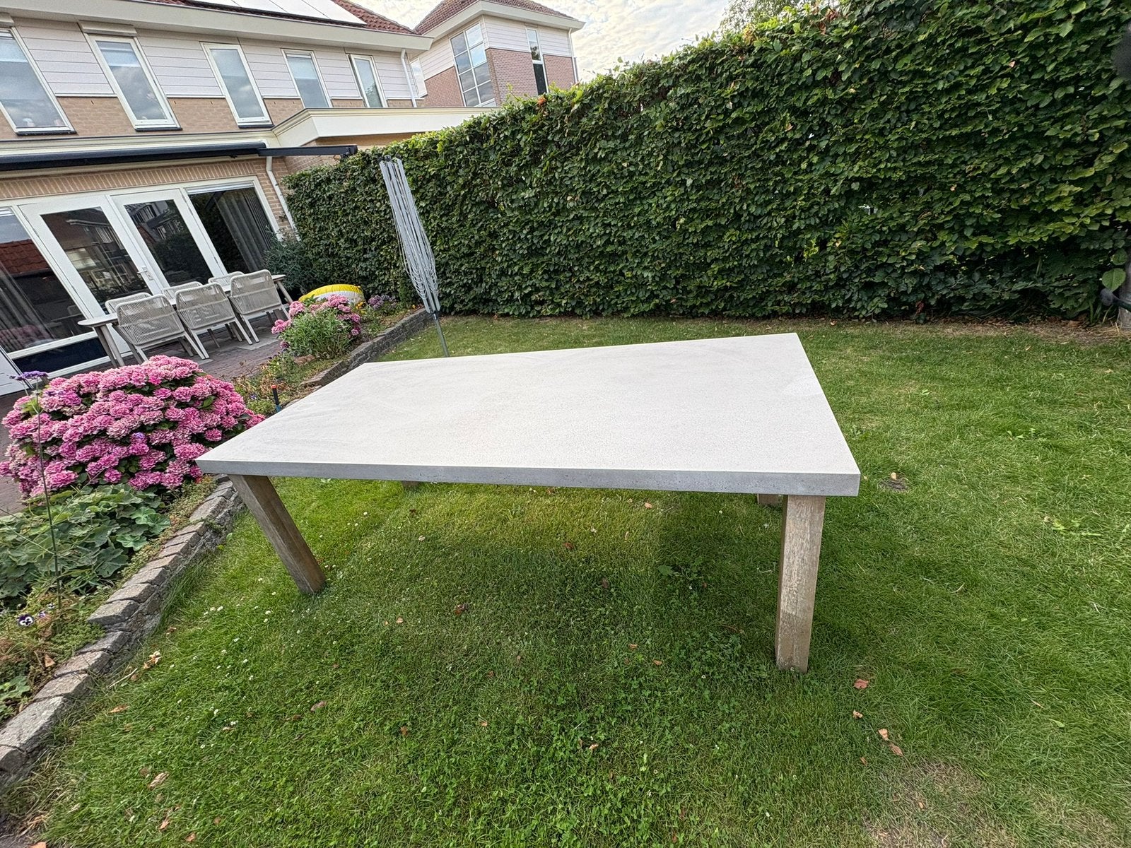 Tuintafel, Ophalen, Gebruikt, Rechthoekig, Hout