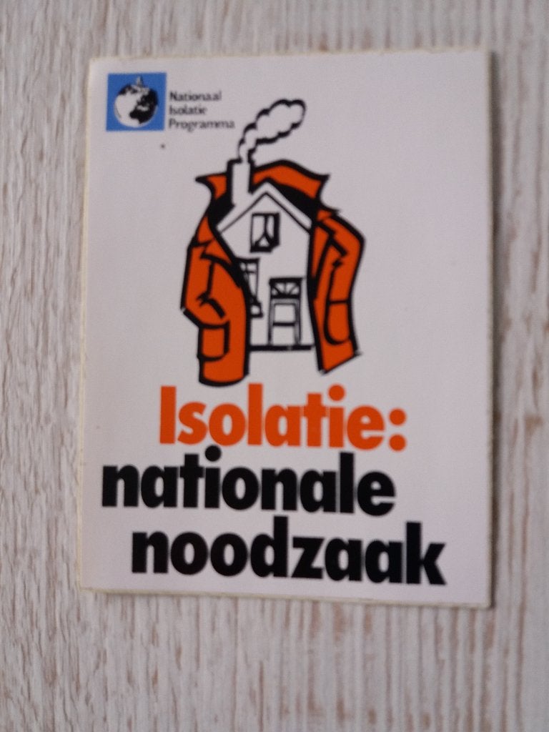 sticker Isolatie: nationale noodzaak, Ophalen of Verzenden, Zo goed als nieuw, Overige typen