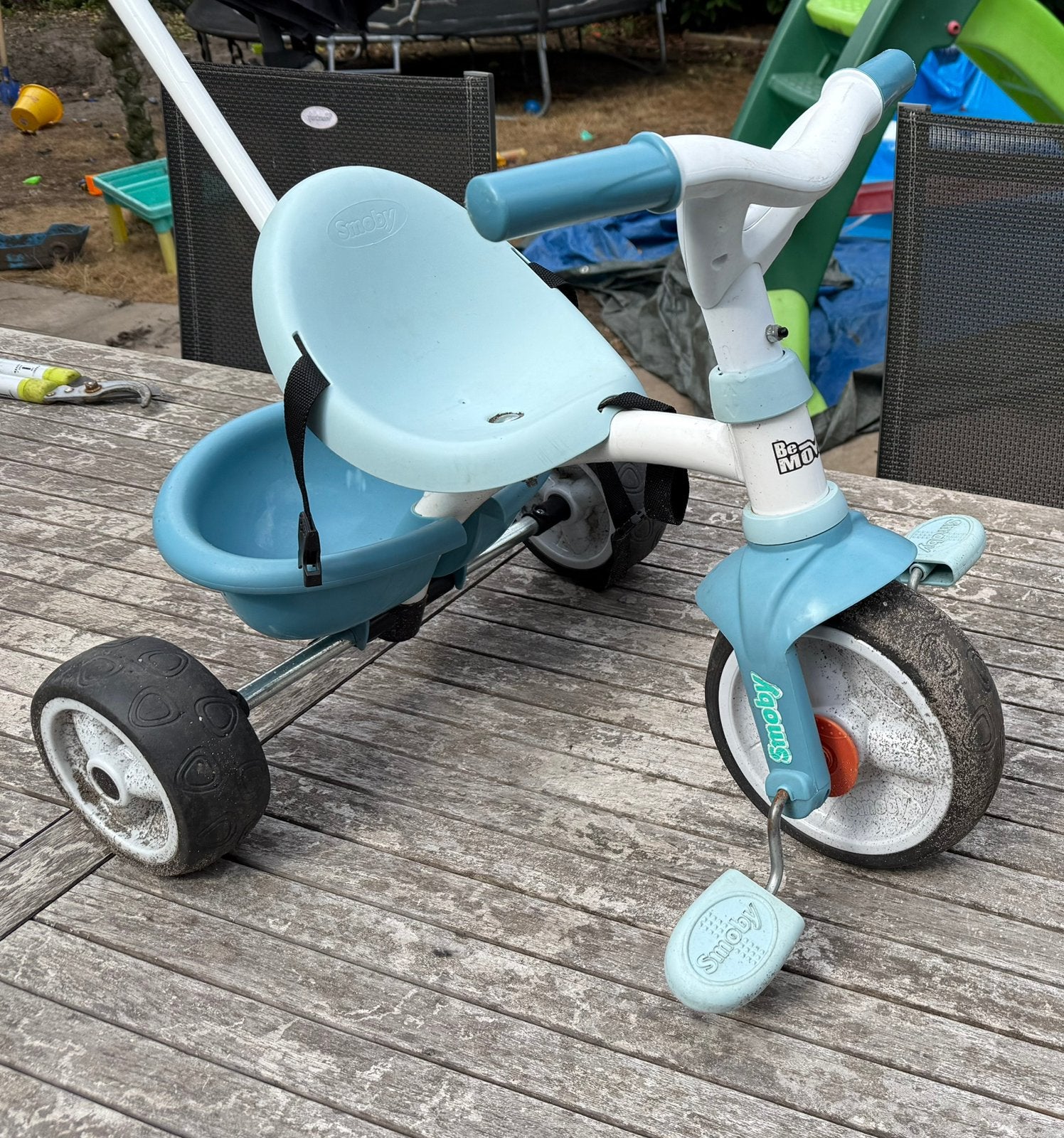 Smoby be fun driewieler, Fietsen en Brommers, Fietsen | Driewielers, Ophalen, Gebruikt, Duwstang