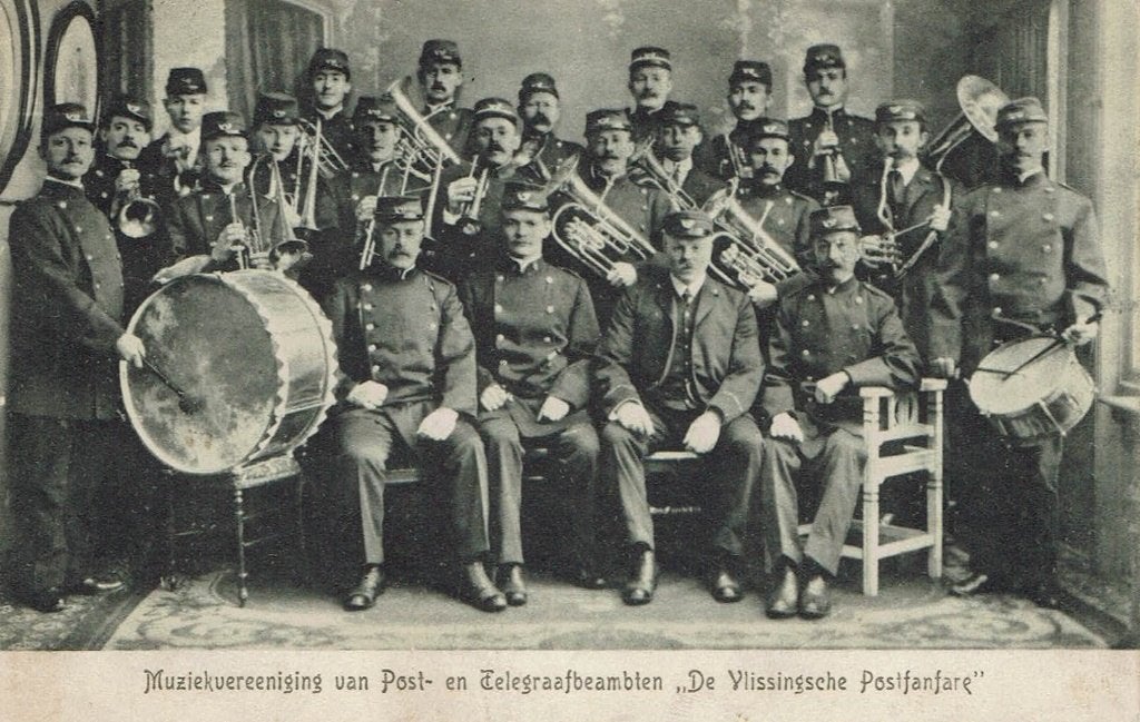 Vlissingen Muziekvereeniging van Post- en Telegraafbeambten, Verzenden, Voor 1920, Gelopen, Zeeland