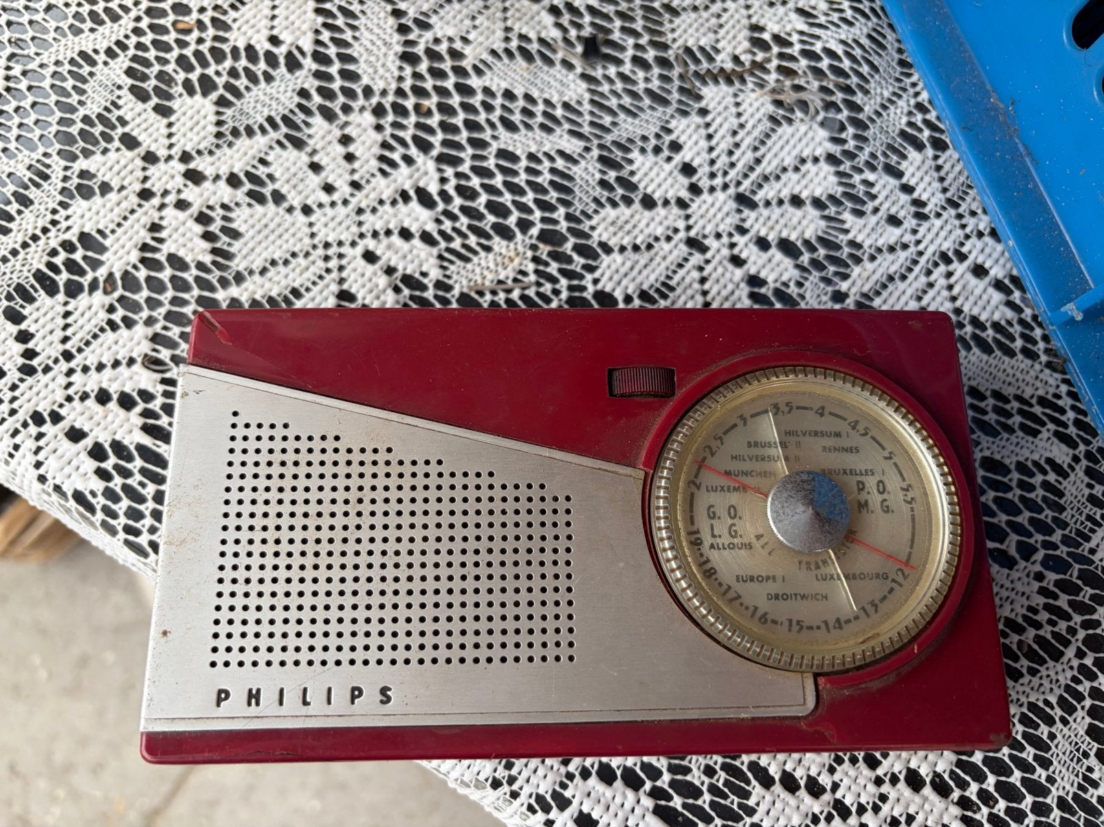 Philips transistorradio 1958, Audio, Tv en Foto, Ophalen of Verzenden, Gebruikt