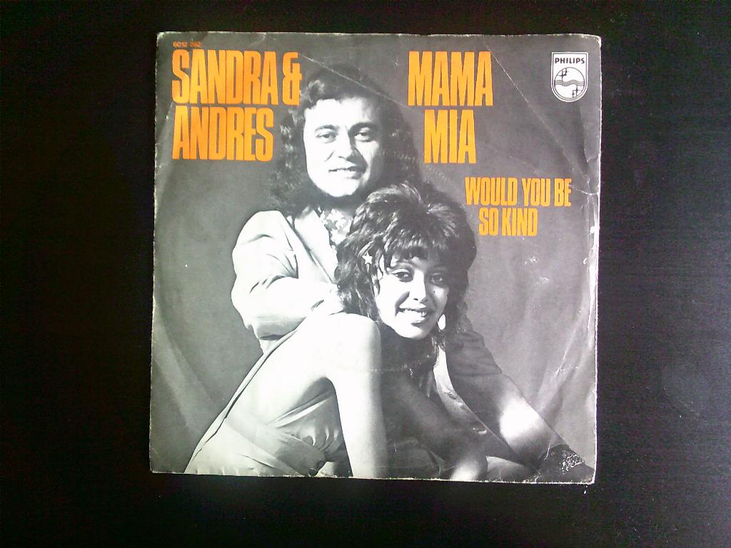 sandra & andres - mama mia / would you be so kind, Cd's en Dvd's, Vinyl | Nederlandstalig, Ophalen of Verzenden, Zo goed als nieuw