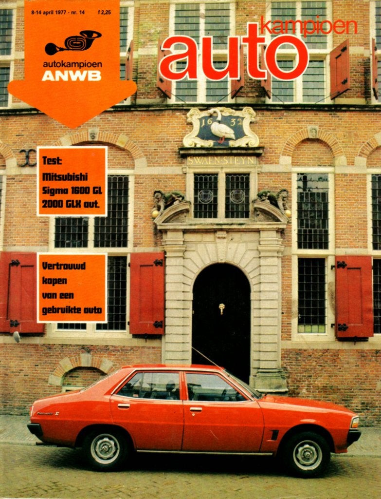 Autokampioen dubbeltest Mitsubishi Galant Sigma 1977, Ophalen of Verzenden, Gelezen, Mitsubishi