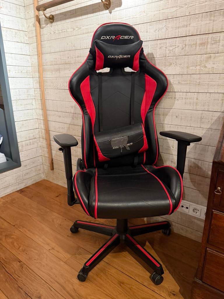 Dxracer game stoel rood zwart, Ophalen of Verzenden, Gebruikt, Rood