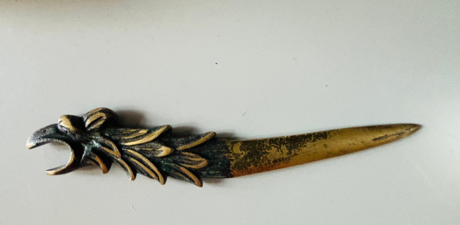 Antiek bronzen openen in de vorm van een haan, Ophalen of Verzenden
