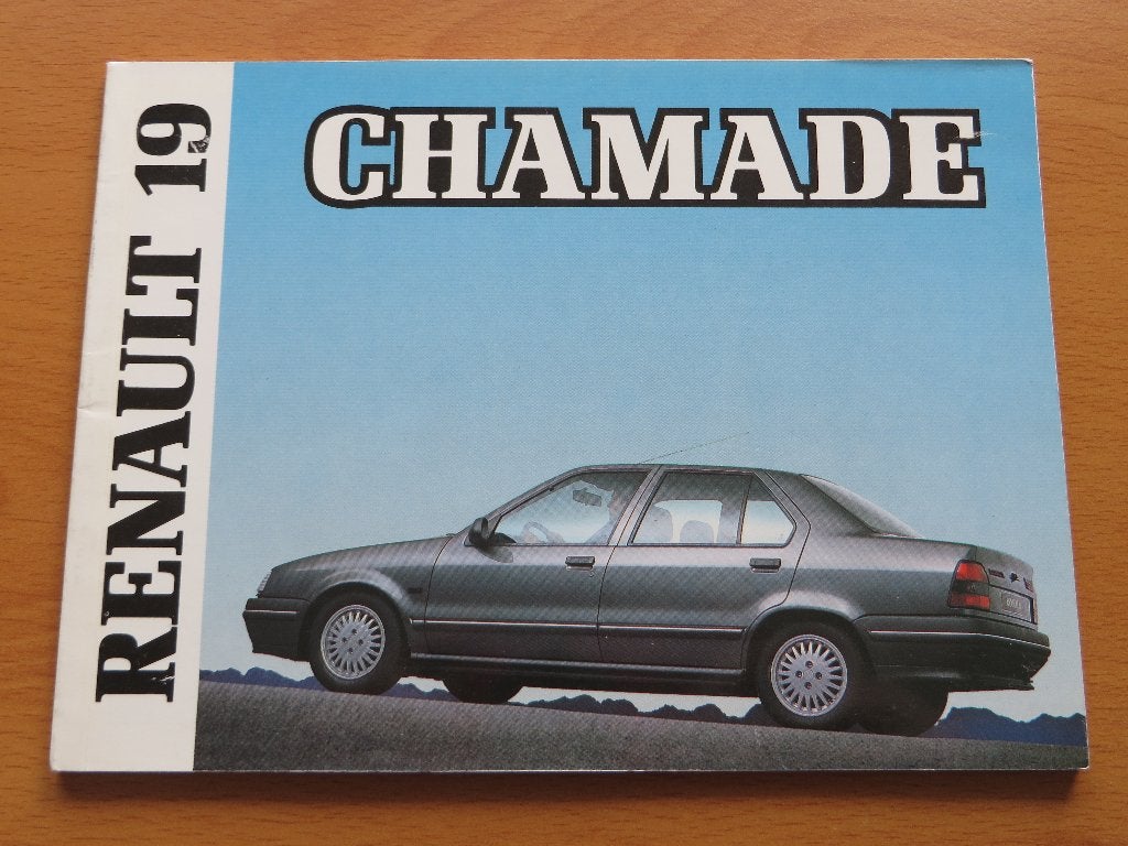 Instructie boekje Renault 19 CHAMADE, Ophalen of Verzenden, Gebruikt, Auto