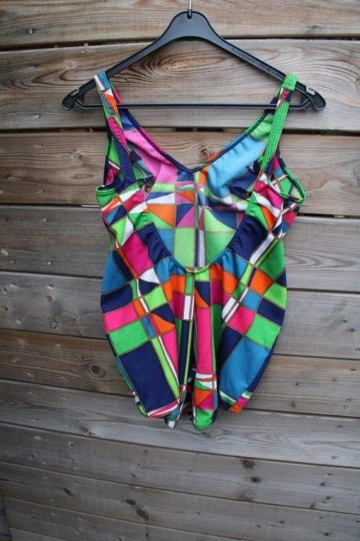 Badpak groen/ fuschia/ donkerblauw Bleyle mt 44/14 Vaste pri, Kleding | Dames, Bleyle, Badpak, Ophalen of Verzenden, Zo goed als nieuw