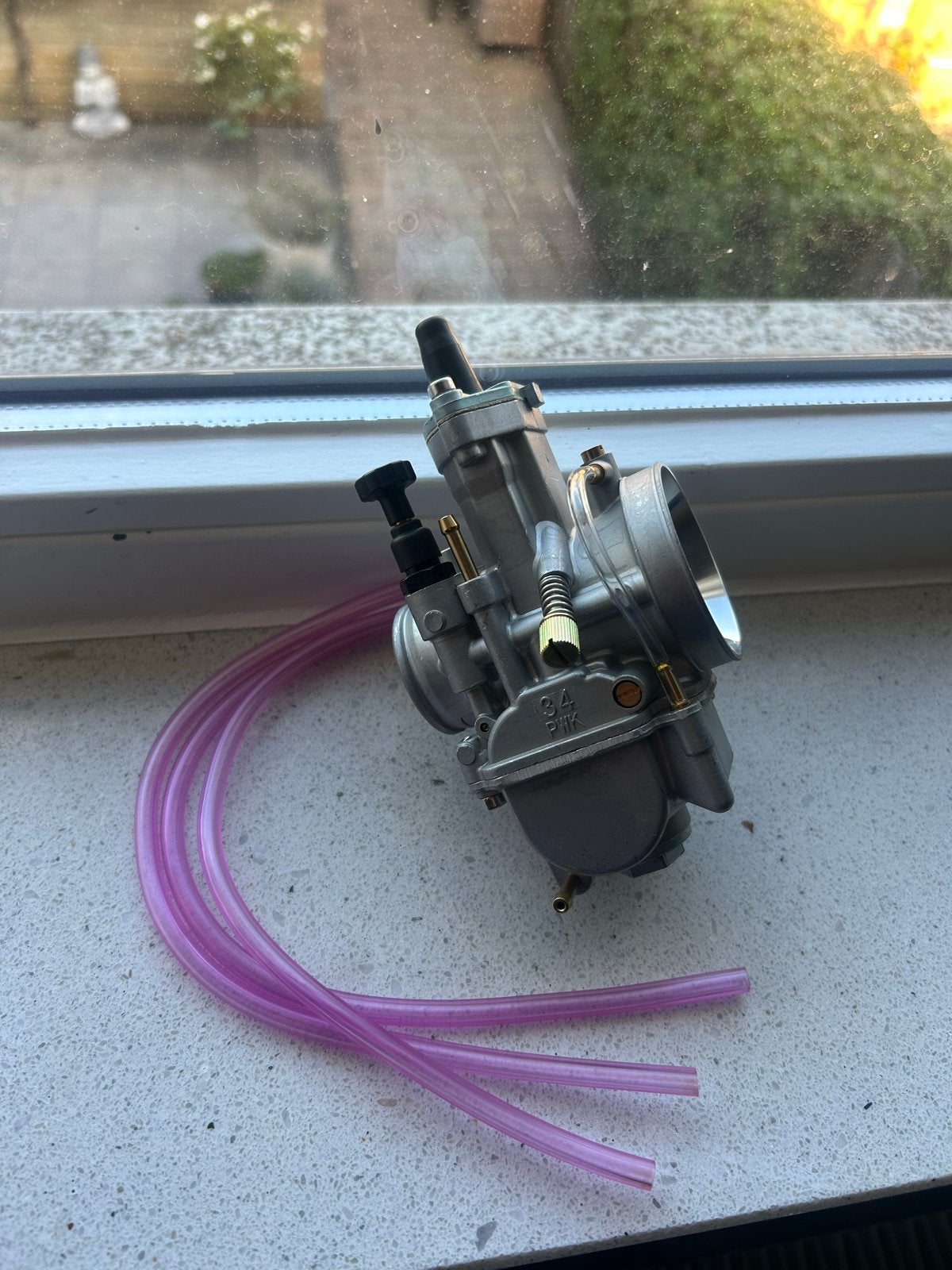 Nieuwe 34 PWK Carburateur met handchoke en benzineslangen, Ophalen of Verzenden, Nieuw, Carburateur