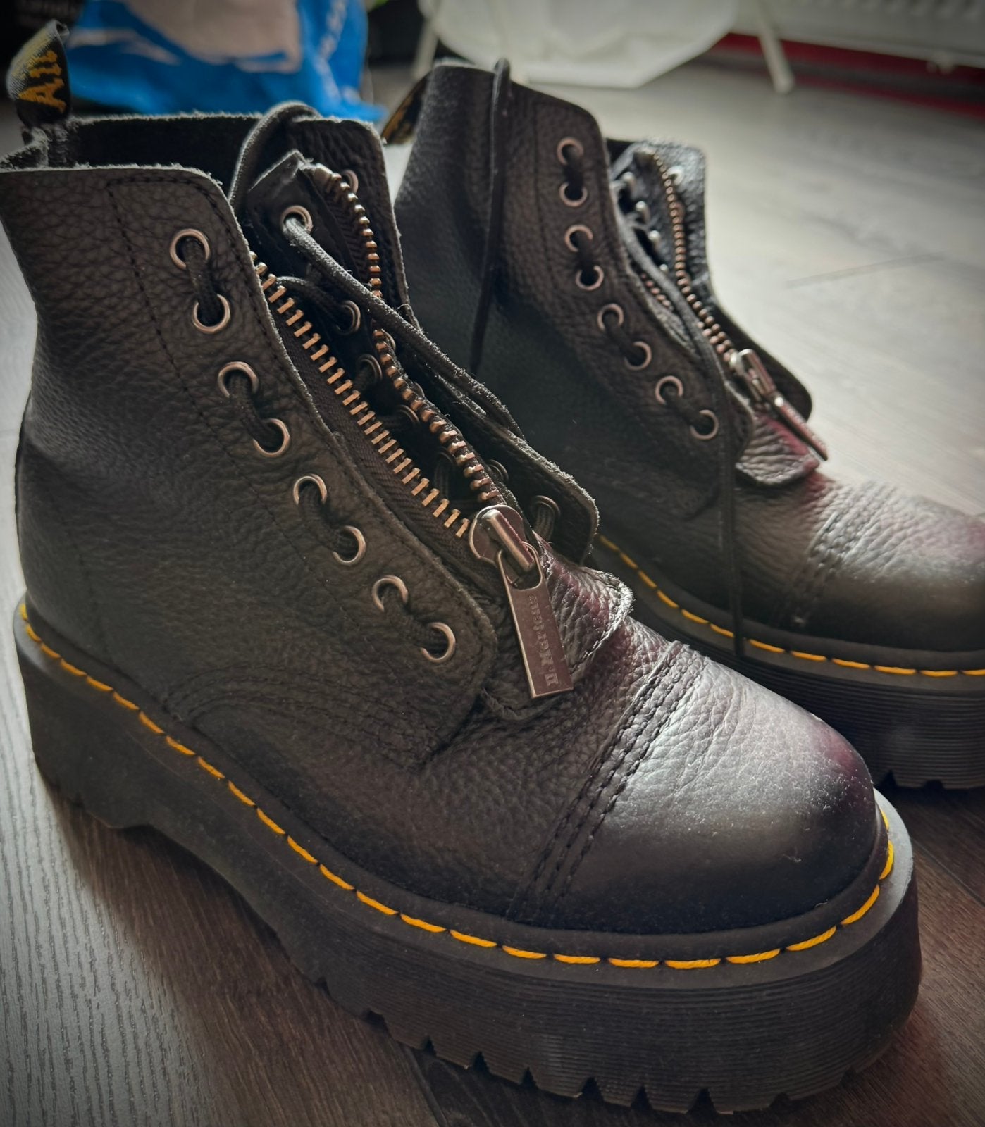 Dr. Martens Sinclair Boots, Kleding | Dames, Schoenen, Verzenden, Zwart, Lage of Enkellaarzen, Zo goed als nieuw