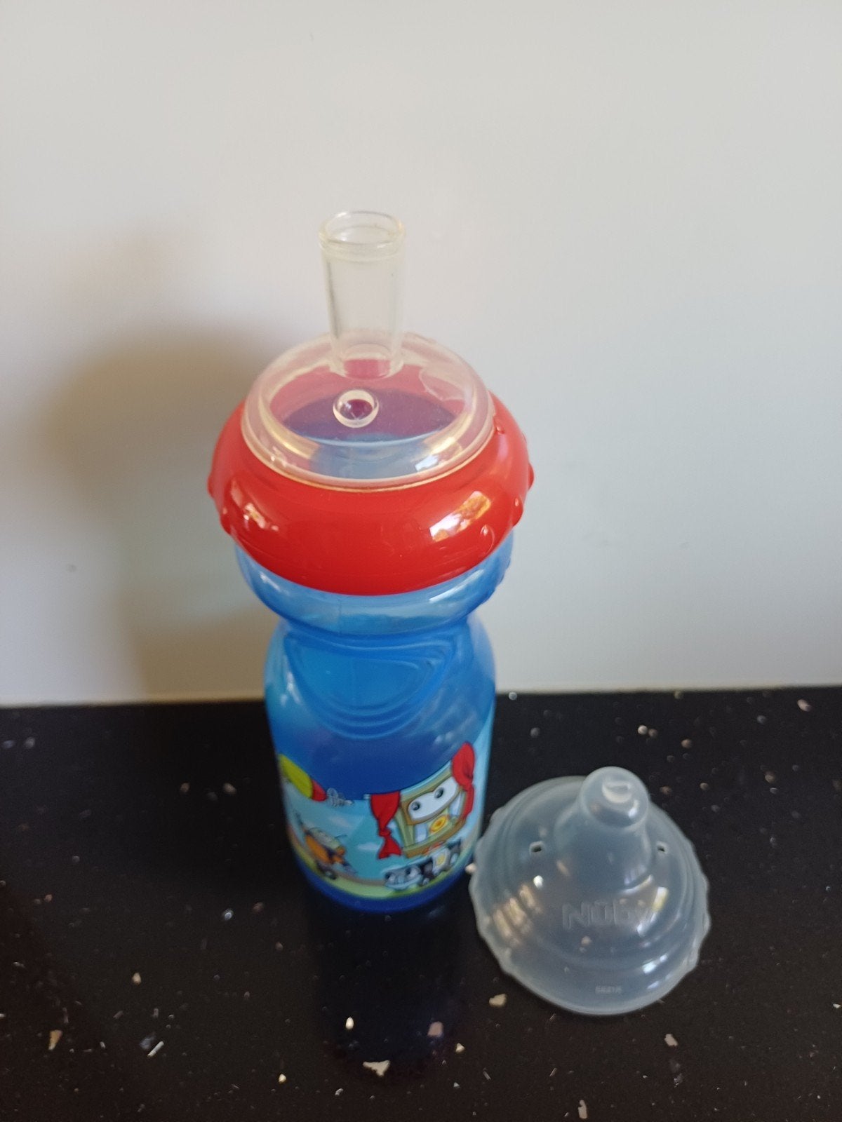 Nuby drinkfles met flexibel antiek rietje nieuw, Ophalen of Verzenden, Nieuw, Drinkbeker, Overige merken