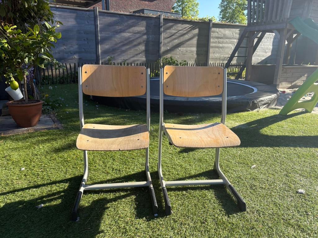 Vintage kinderstoelen, Tuin en Terras, Ophalen, Zo goed als nieuw, Hout