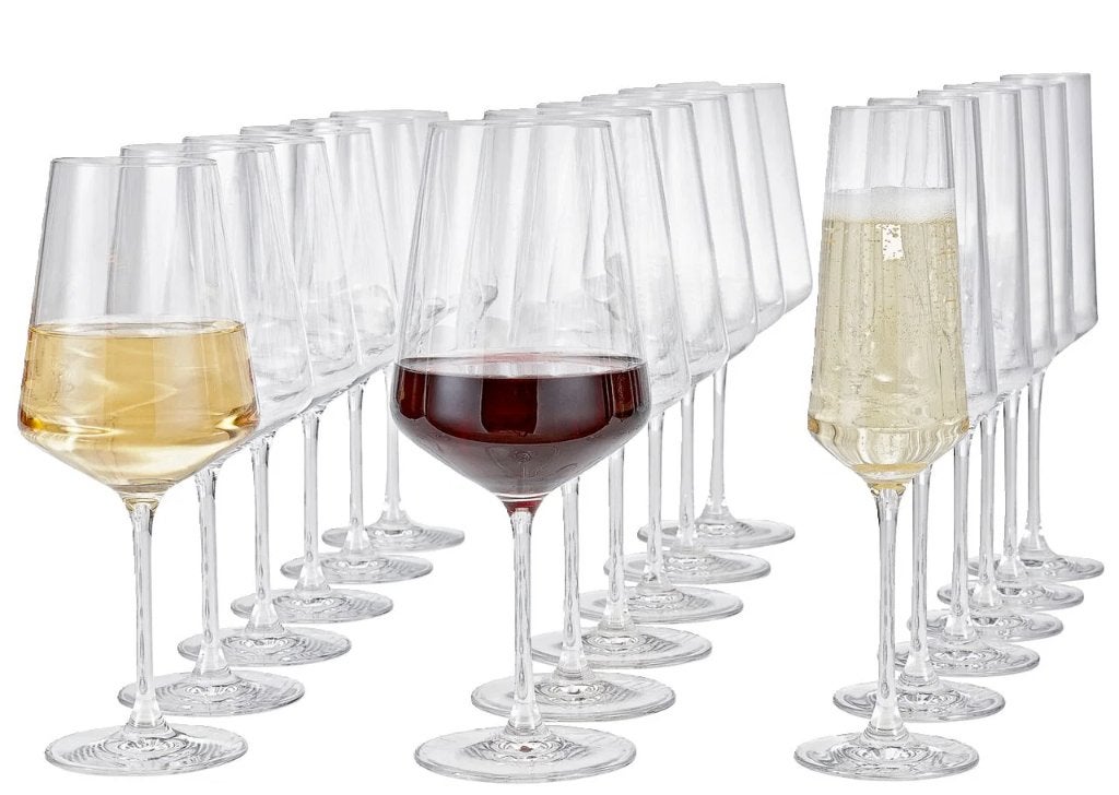 Wijnglazen Nieuw - Pucccini Leonardo 18-Delig, Ophalen, Glas of Glazen, Nieuw, Glas