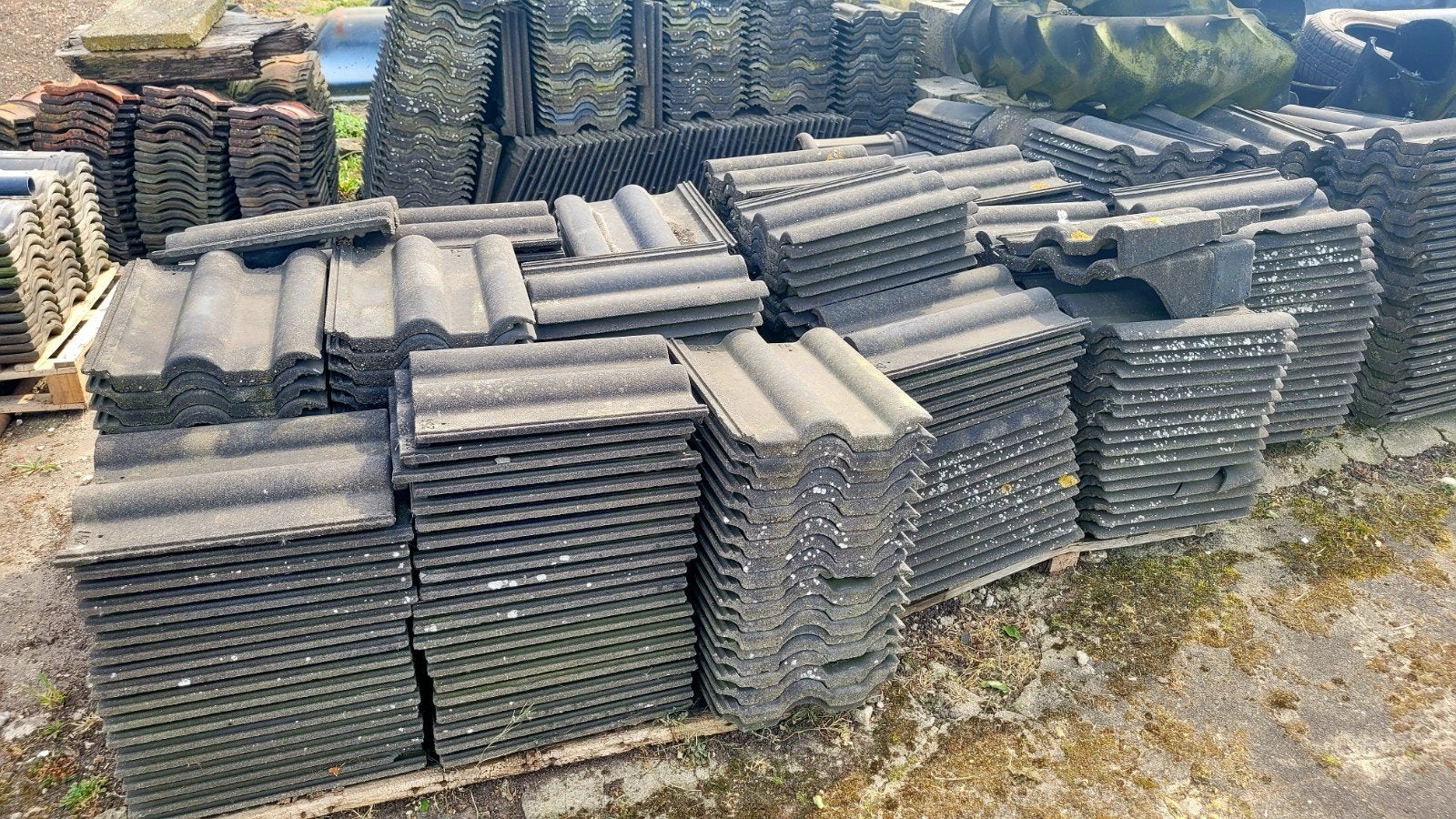 Gebruikte Marley Betopan dakpannen - Grijs, Ophalen, Overige materialen, Gebruikt, 15 m² of meer