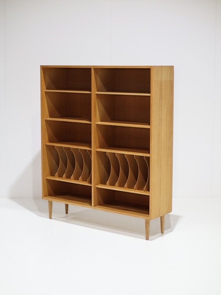 Børge Mogensen Öresund lp-kast boekenkast eiken 1960s, Ophalen, Met plank(en), 100 tot 150 cm, -