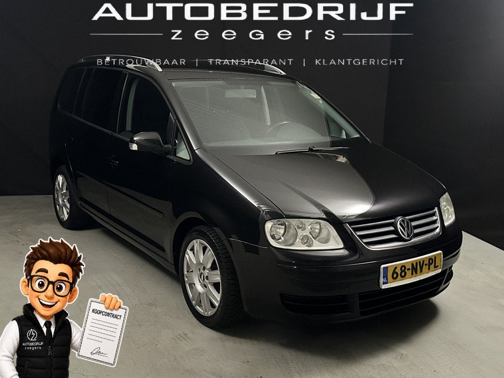 Volkswagen Touran 2.0-16V FSI Trendline *7 persoons*Navi*Zee, Auto's, Volkswagen, Voorwielaandrijving, 1525 kg, Gebruikt, 4 cilinders