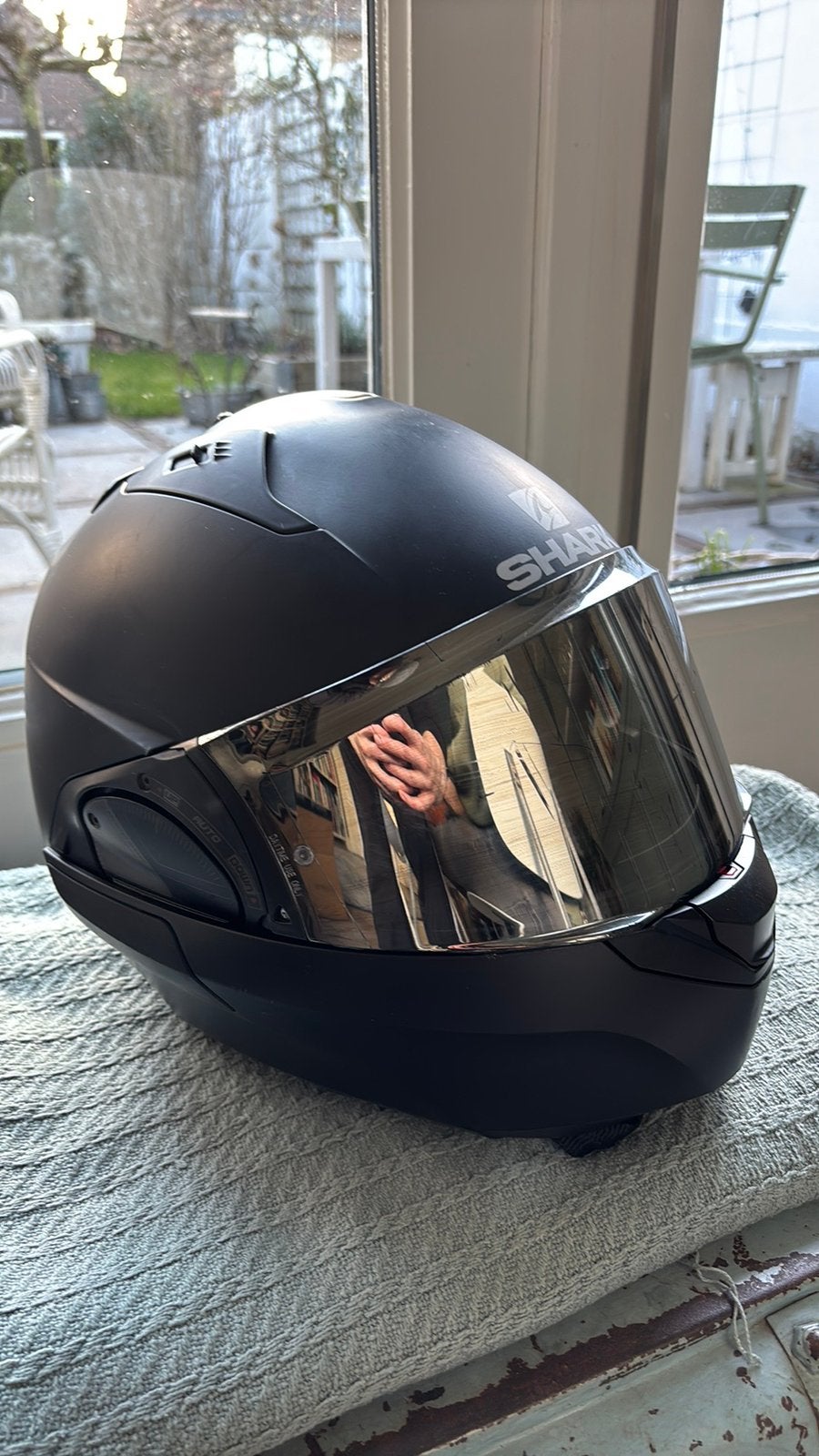 ‘Shark evo helm’ maat M, Motoren, Kleding | Motorhelmen, Ophalen, Tweedehands, Integraalhelm, Shark