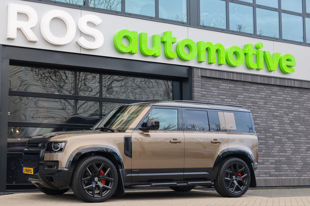 Land Rover Defender 110 3.0 P400 110 X . | NAP | FULL OPTION, Auto's, Land Rover, Automaat, Gebruikt, Bruin, Adaptive Cruise Control