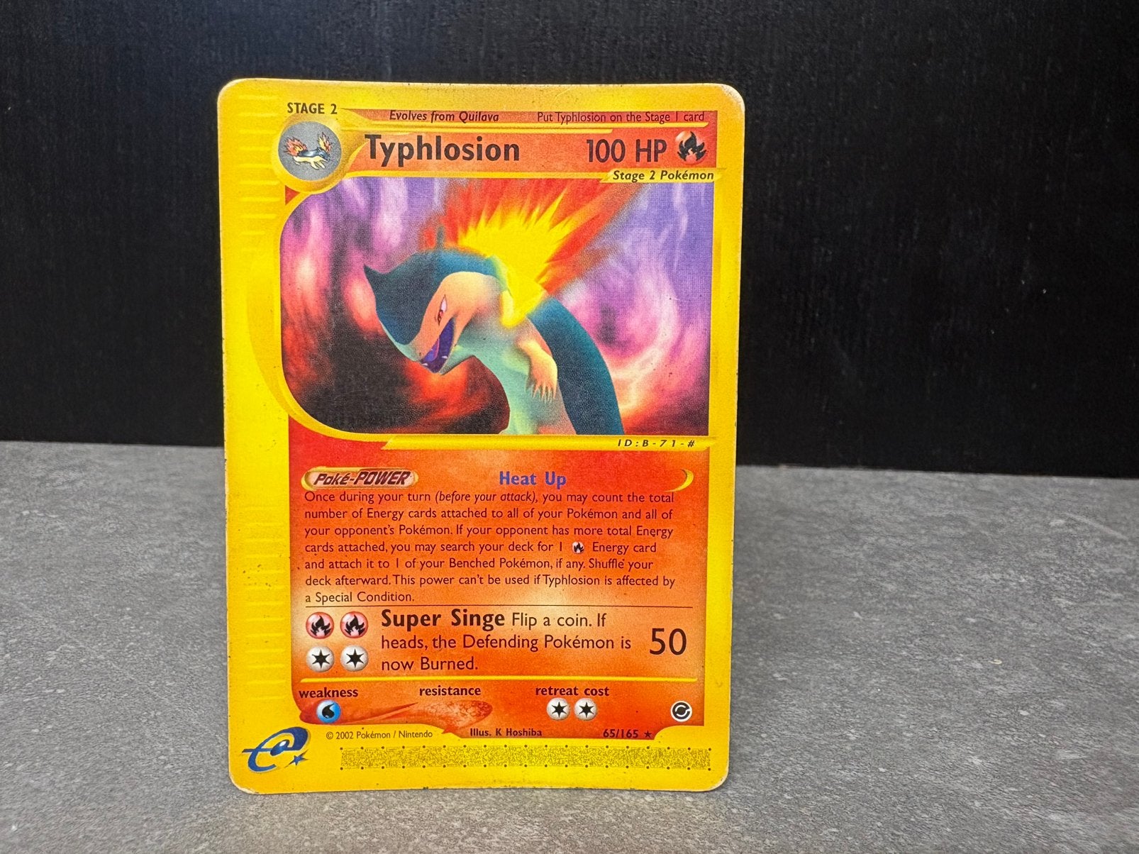 Pokemon Typhlosion 65/165, Ophalen of Verzenden, Gebruikt