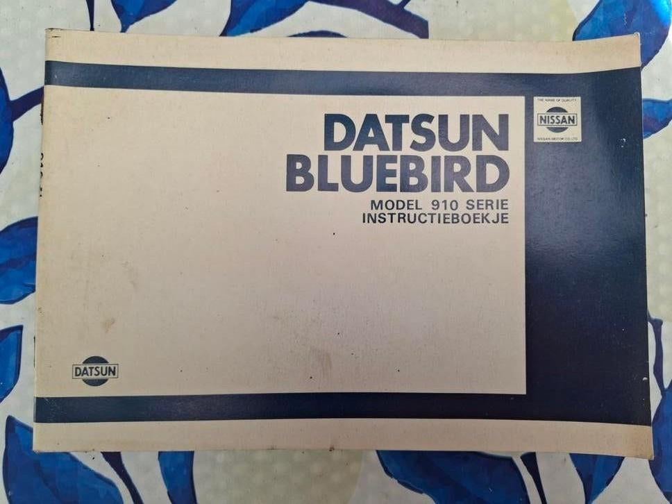 Datsun Bluebird Model 910 Serie Instructieboekje Nederlands, Ophalen of Verzenden