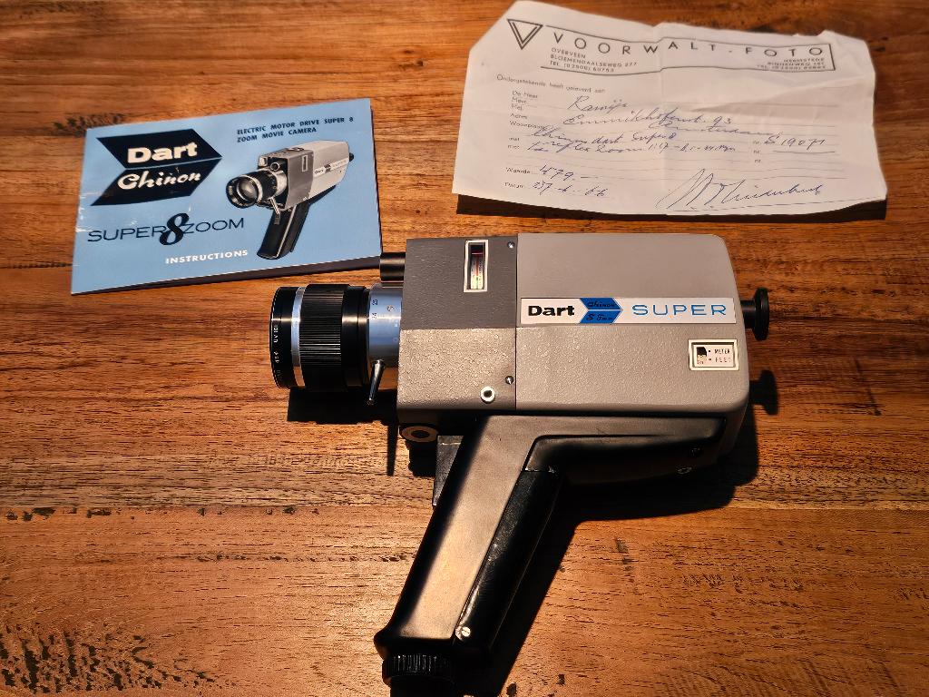 Chinon Dart Super 8 camera uit 1966, Ophalen of Verzenden, Gebruikt, Compact, Overige Merken