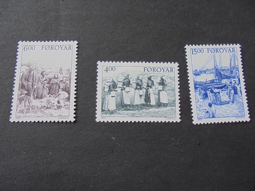 Faroer Mi:285/287 postfris, Verzenden, Denemarken, Postfris