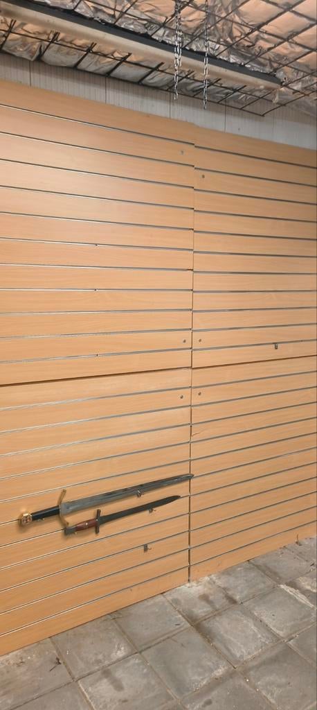 Slatwall platen met haken - 12 m2! Voor winkel/verzameling, Ophalen of Verzenden