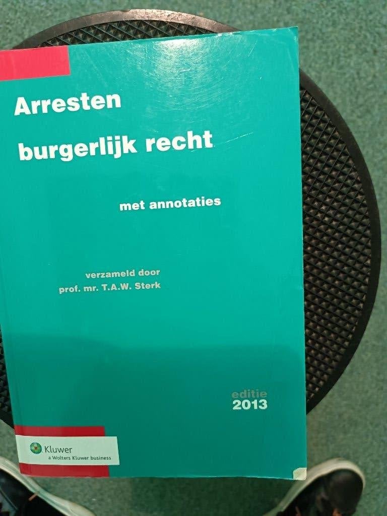 Arresten burgerlijk recht 2013, Ophalen of Verzenden, Alpha, Zo goed als nieuw, HBO