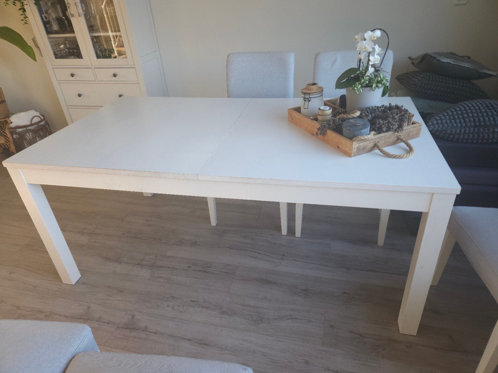 Ikea uitschuifbare eettafel wit - 175/260 x 95 cm, Huis en Inrichting, Ophalen, Gebruikt, 200 cm of meer, 50 tot 100 cm