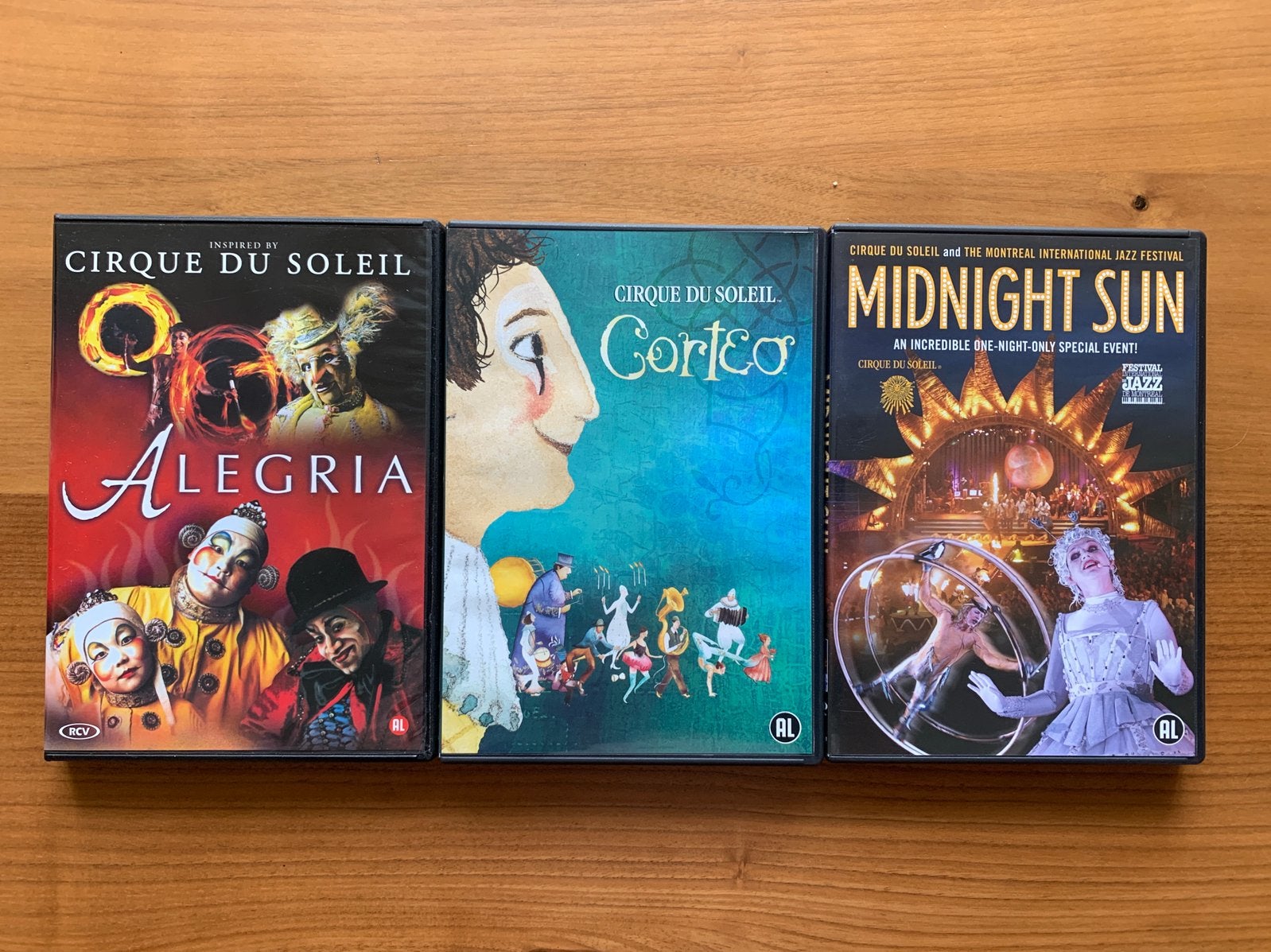 Cirque Du Soleil / Alegria / Corteo & Midnight Sun (3DVD), Alle leeftijden, Ophalen of Verzenden, Nieuw in verpakking, Concert