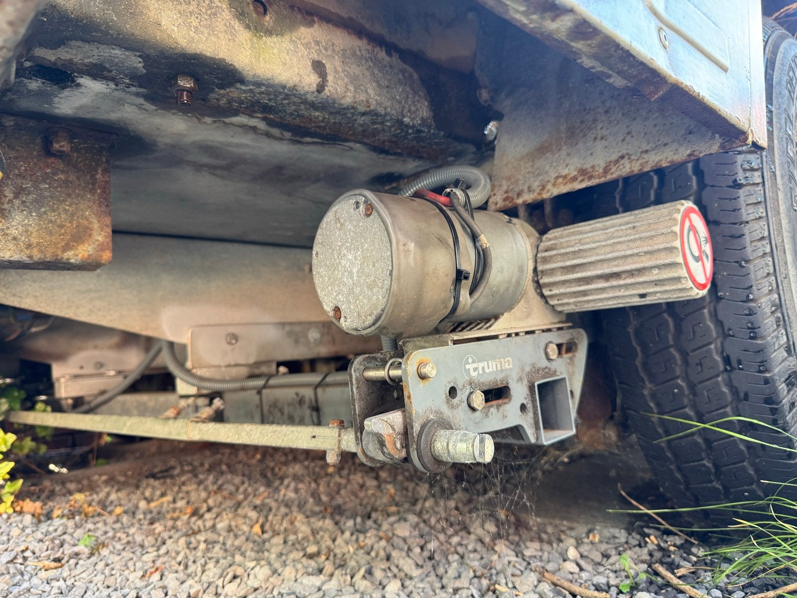 Truma Mover SR met accu en afstandsbediening, Ophalen, Gebruikt