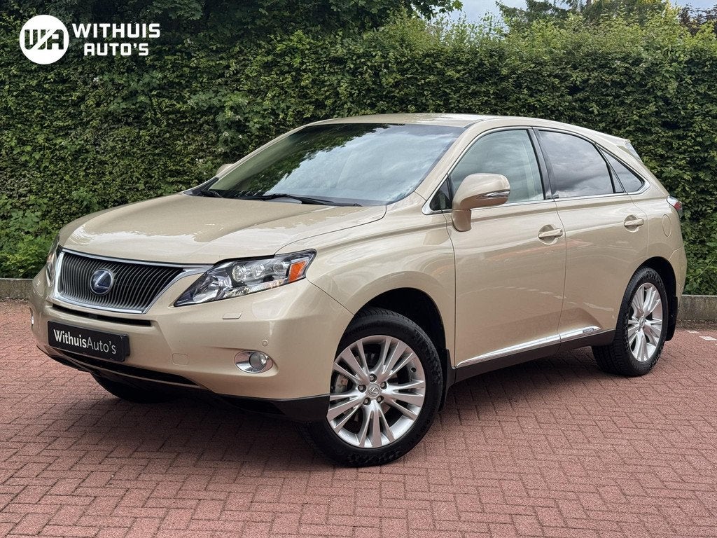 Lexus RX 450h 4WD President AdaptiveCruise MarkLevinson Trek, Auto's, Lexus, Automaat, Euro 5, Gebruikt, Beige