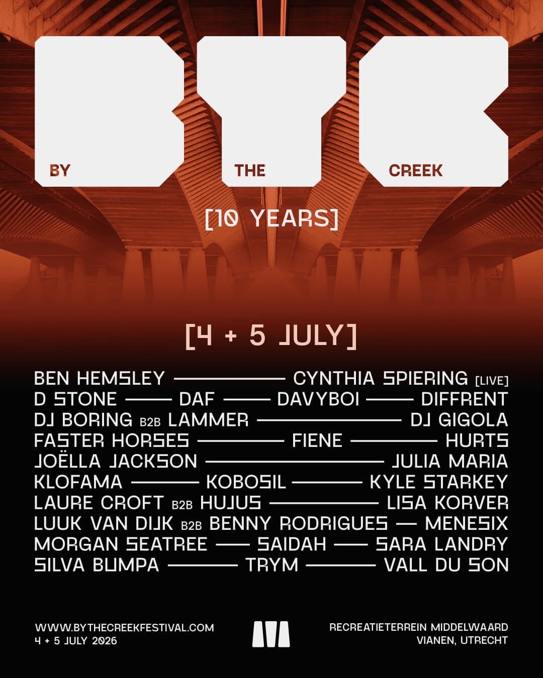 By the creek zondag ticket 1x